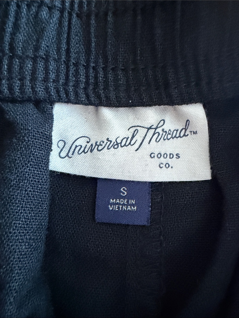 Universal Thread Black Linen Elastic Casual Shorts - Picture 5 of 7